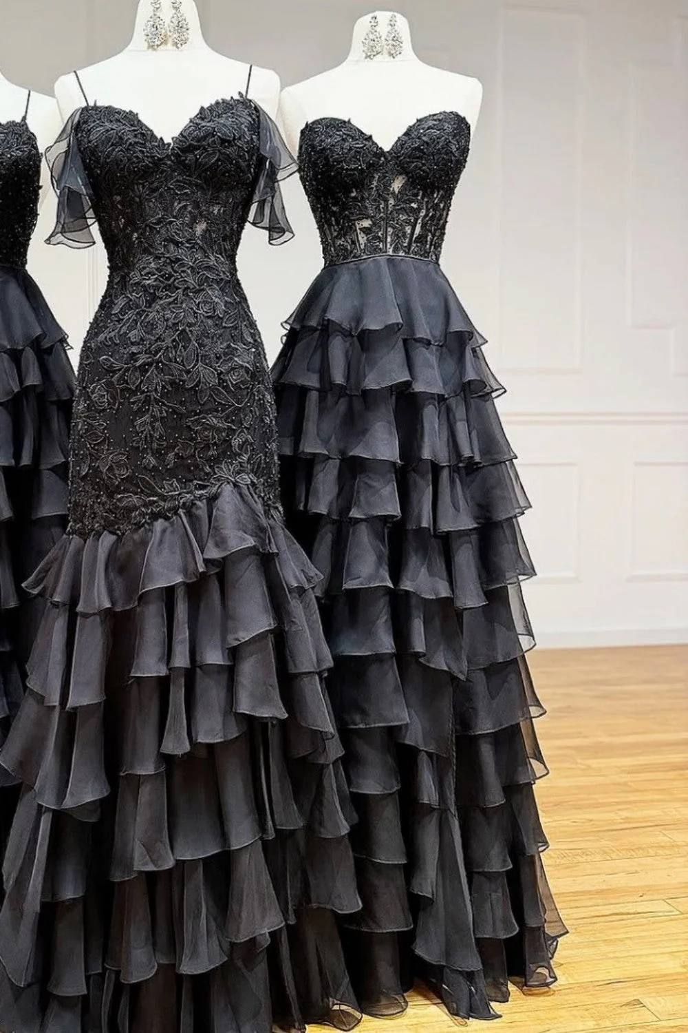 Cute Yellow Sweetheart Prom Dress with A Line Silhouette Tiered Chiffon and Slit - Image 12