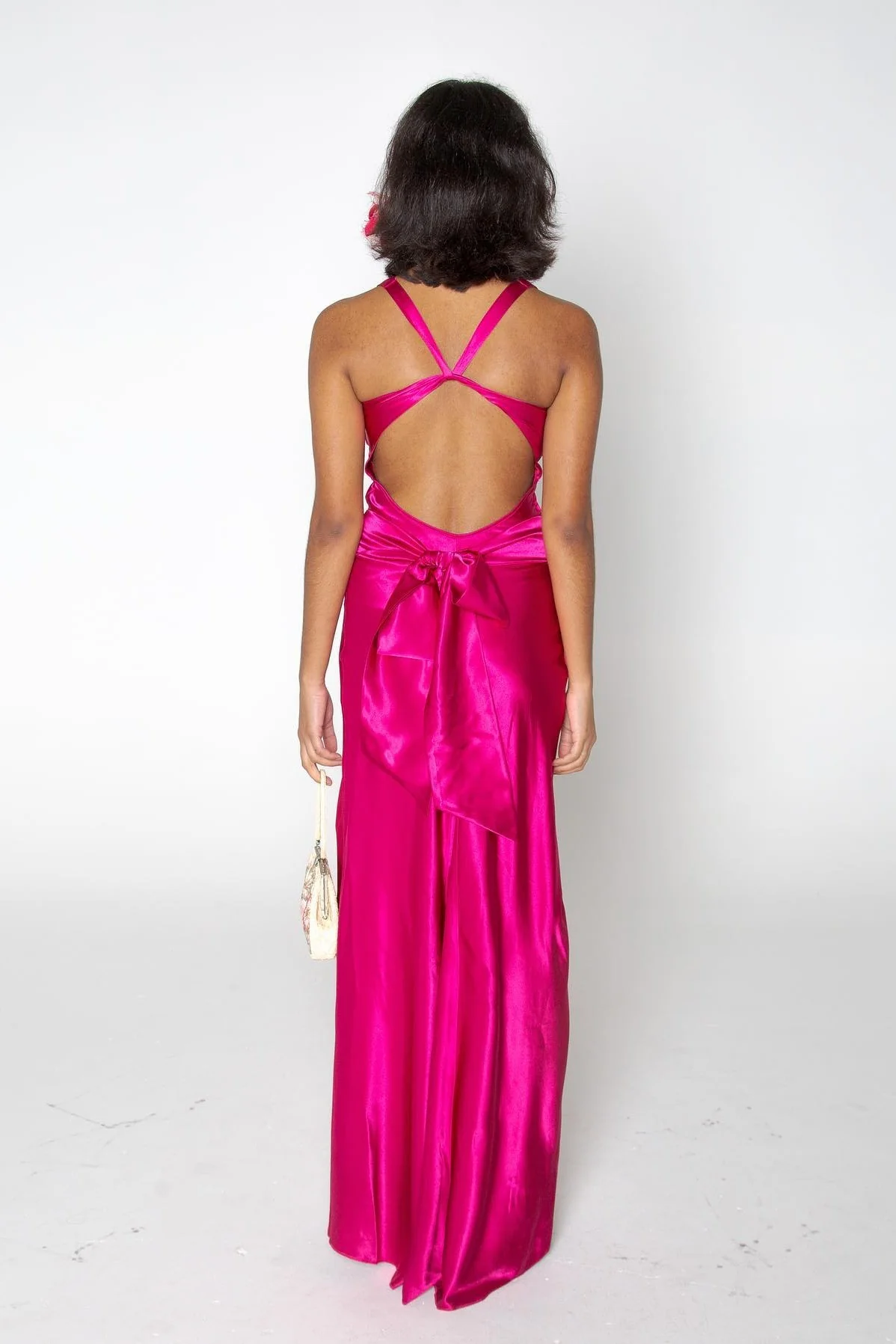Stylish Sheath V Neck Green Long Party Dress with Open Back Bowknot - Image 38