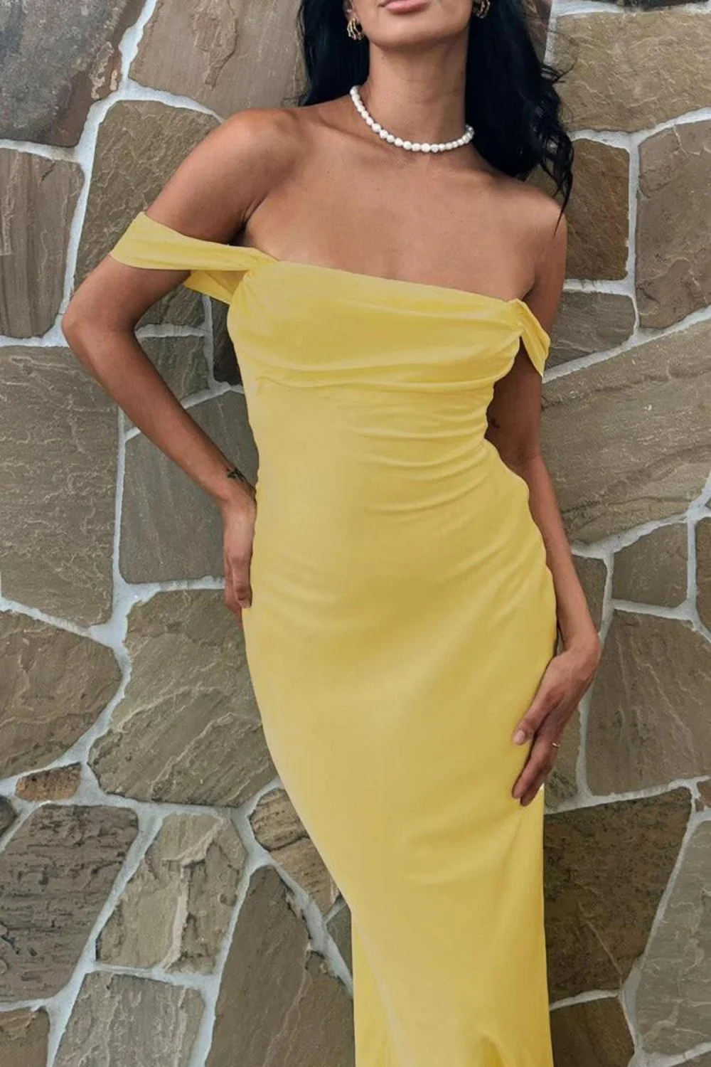 Trendy Sheath Off the Shoulder Lilac Prom Dress with Ruched - Image 36
