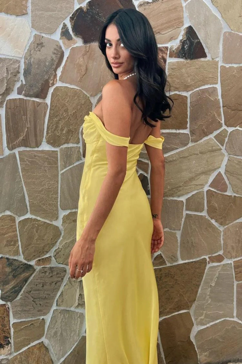 Trendy Sheath Off the Shoulder Lilac Prom Dress with Ruched - Image 37